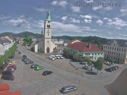 Náměstí, koste sv. Markéty