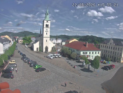 Náměstí, koste sv. Markéty