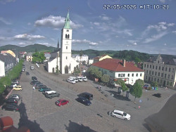 Náměstí, koste sv. Markéty