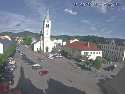 Náměstí, koste sv. Markéty