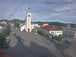 Náměstí, koste sv. Markéty