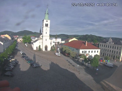 Náměstí, koste sv. Markéty