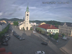 Náměstí, koste sv. Markéty