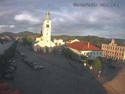 Náměstí, koste sv. Markéty