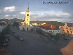 Náměstí, koste sv. Markéty