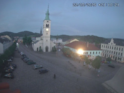 Náměstí, koste sv. Markéty