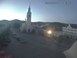 Náměstí, koste sv. Markéty