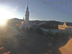 Náměstí, koste sv. Markéty