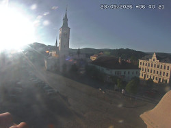 Náměstí, koste sv. Markéty