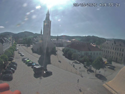 Náměstí, koste sv. Markéty