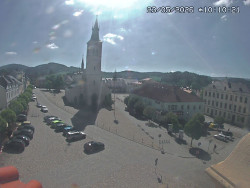 Náměstí, koste sv. Markéty
