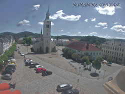 Náměstí, koste sv. Markéty