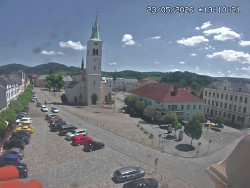 Náměstí, koste sv. Markéty