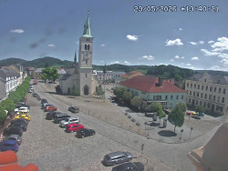 Náměstí, koste sv. Markéty