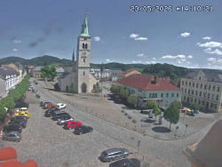 Náměstí, koste sv. Markéty