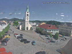 Náměstí, koste sv. Markéty