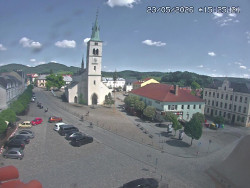 Náměstí, koste sv. Markéty