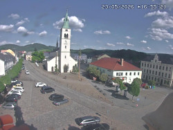 Náměstí, koste sv. Markéty