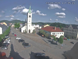 Náměstí, koste sv. Markéty