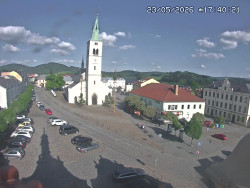 Náměstí, koste sv. Markéty