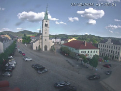Náměstí, koste sv. Markéty