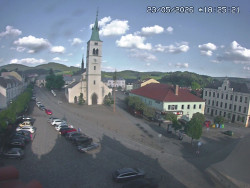 Náměstí, koste sv. Markéty