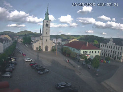 Náměstí, koste sv. Markéty