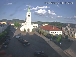 Náměstí, koste sv. Markéty