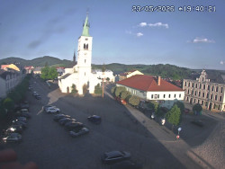 Náměstí, koste sv. Markéty