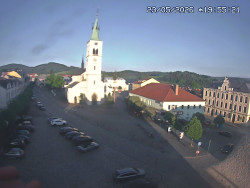 Náměstí, koste sv. Markéty