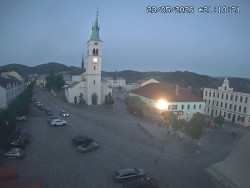 Náměstí, koste sv. Markéty
