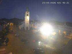 Náměstí, koste sv. Markéty