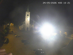 Náměstí, koste sv. Markéty