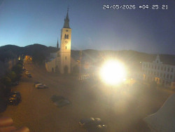 Náměstí, koste sv. Markéty