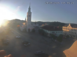 Náměstí, koste sv. Markéty