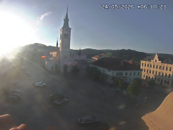 Náměstí, koste sv. Markéty