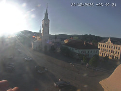 Náměstí, koste sv. Markéty