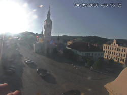 Náměstí, koste sv. Markéty