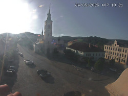 Náměstí, koste sv. Markéty
