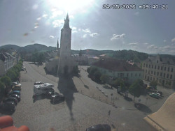 Náměstí, koste sv. Markéty