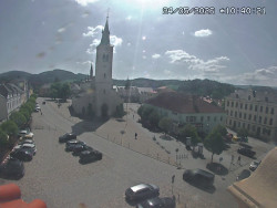 Náměstí, koste sv. Markéty