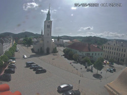 Náměstí, koste sv. Markéty