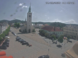 Náměstí, koste sv. Markéty