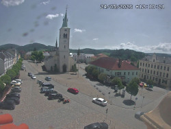 Náměstí, koste sv. Markéty