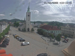 Náměstí, koste sv. Markéty