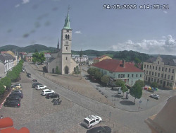 Náměstí, koste sv. Markéty