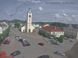 Náměstí, koste sv. Markéty