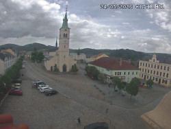 Náměstí, koste sv. Markéty