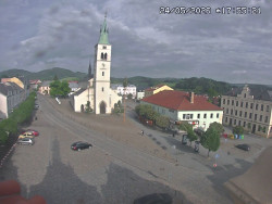 Náměstí, koste sv. Markéty