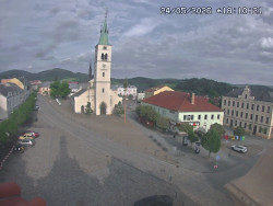 Náměstí, koste sv. Markéty